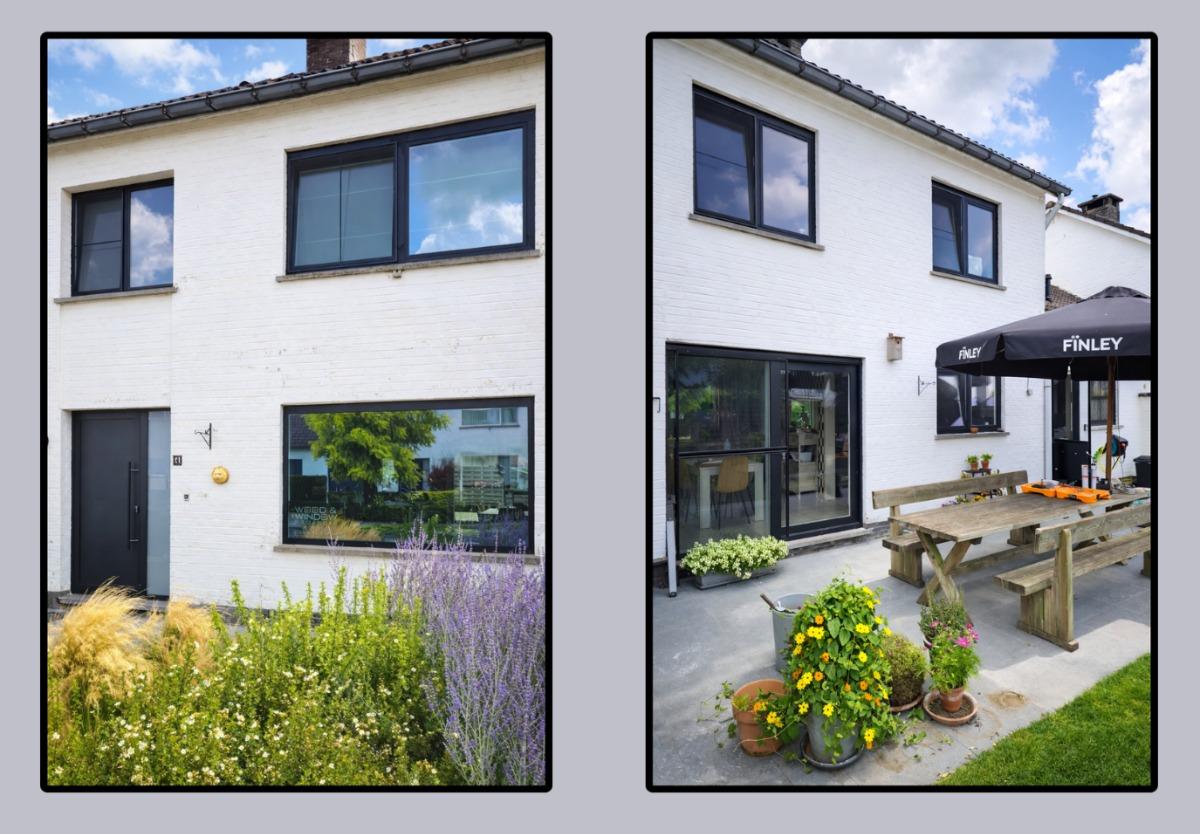 Aluminium Ramen en Deuren: Moderne Renovatie met Strakke Uitstraling in Lievegem – realisatie van wood&window projects